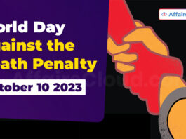 World Day Against the Death Penalty - October 10 2023