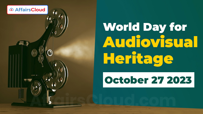 World Day for Audiovisual Heritage - October 27 2023
