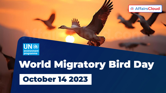 World Migratory Bird Day - October 14 2023