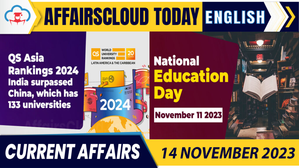 Current Affairs 14 November 2023