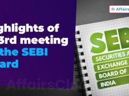 Highlights of 203rd meeting of the SEBI Board