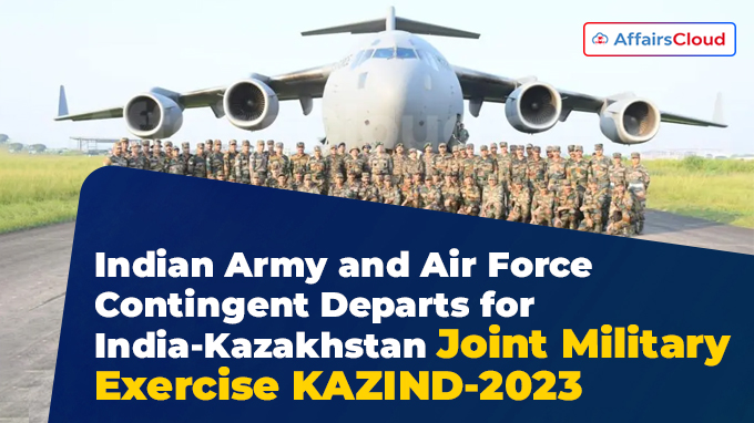 India-Kazakhstan Joint Military Exercise KAZIND-2023