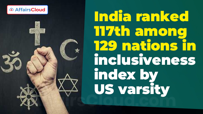 India ranked 117th among 129 nations