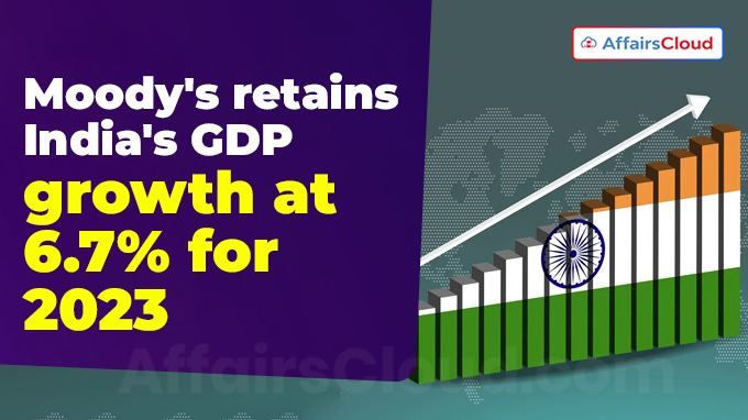 Moody's retains India's GDP growth at 6.7% for 2023