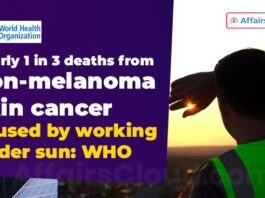 Nearly 1 in 3 deaths from non-melanoma skin cancer caused by working under sun WHO