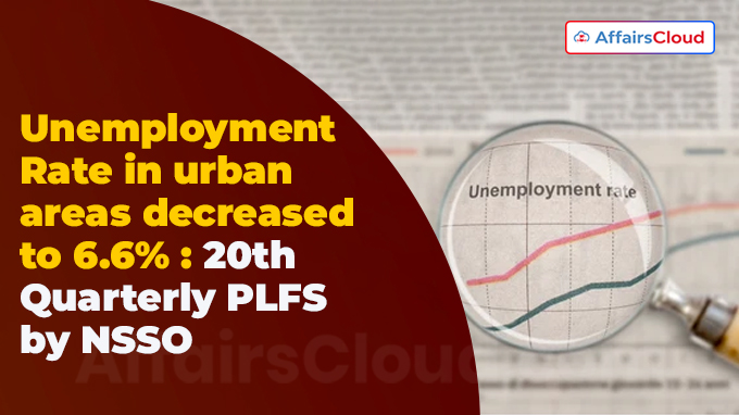 Unemployment Rate in urban areas decreased to 6.6% (1)