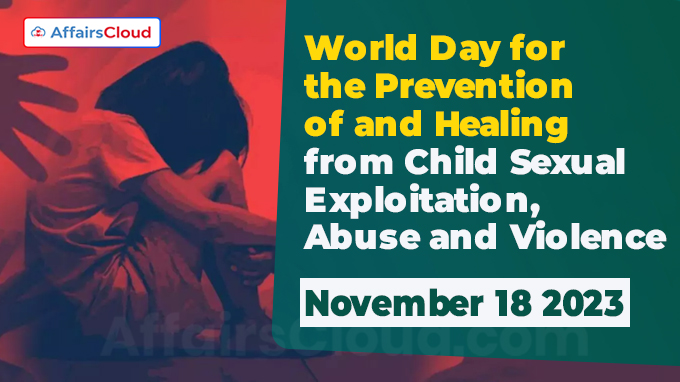 World Day for the Prevention of and Healing from Child Sexual Exploitation, Abuse and Violence - 2023