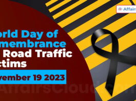 World Day of Remembrance for Road Traffic Victims - November 19 2023