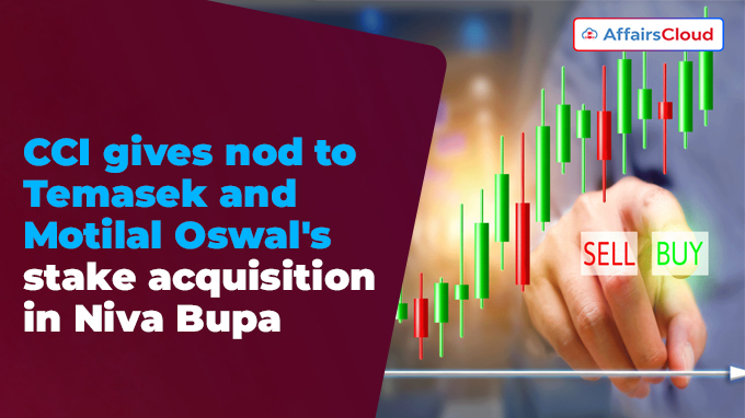 CCI gives nod to Temasek and Motilal Oswal's stake acquisition in Niva Bupa