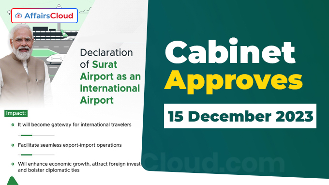 Cabinet Approvals 15 December 2023