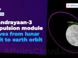 Chandrayaan-3 propulsion module moves from lunar orbit to earth orbit