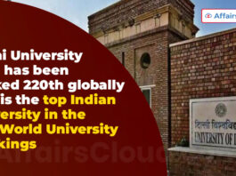 Delhi University (DU) has been ranked 220th globally