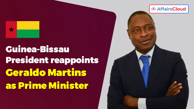 Guinea-Bissau president reappoints Geraldo Martins as PM