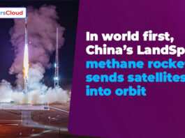 In world first, China’s LandSpace methane rocket sends satellites into orbit