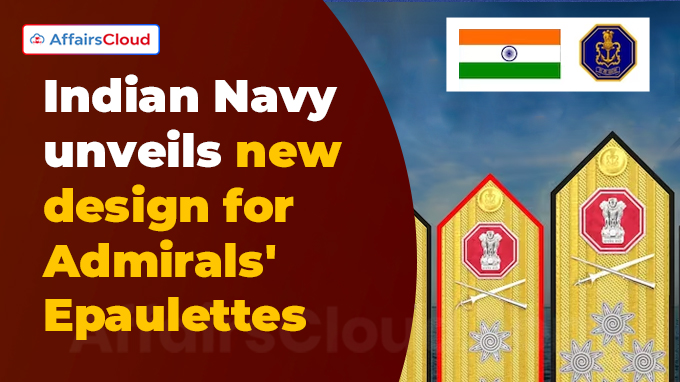 Indian Navy unveils new design for Admirals' Epaulettes influenced from  Chhatrapati Shivaji Maharaj