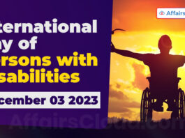 International Day of Persons with Disabilities - December 03 2023