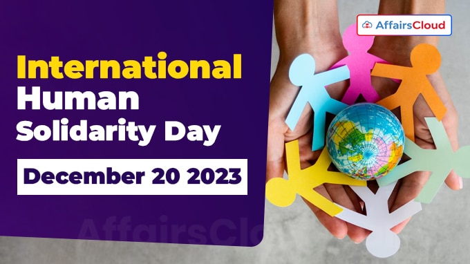 International Human Solidarity Day - December 20 2023