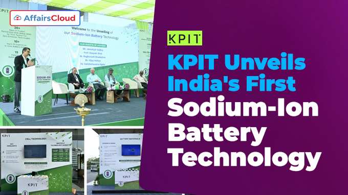 KPIT Unveils India's First Sodium-Ion Battery Technology