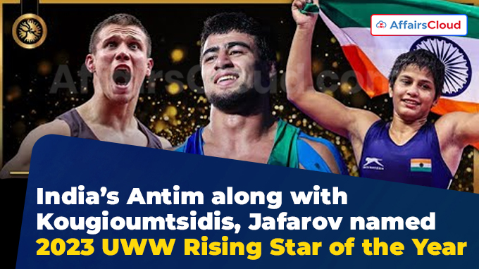 Kougioumtsidis, Antim, Jafarov named 2023 UWW Rising Star of the Year