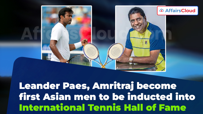 Leander Paes, Amritraj become first Asian men to be inducted into International Tennis Hall of Fame