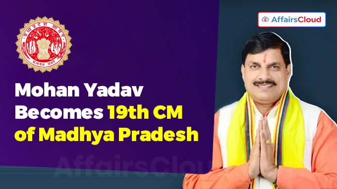 Mohan Yadav Becomes 19th CM of Madhya Pradesh
