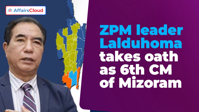 ZPM leader Lalduhoma takes oath as 6th CM of Mizoram