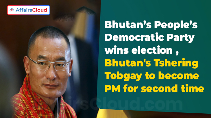 Bhutan's Tshering Tobgay to become PM for second time