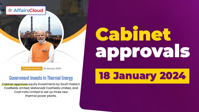 Cabinet approvals on 18th January 2024