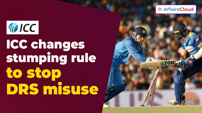 ICC changes stumping rule to stop DRS misuse