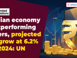 Indian economy outperforming peers, projected to grow at 6.2 per cent in 2024