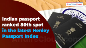 Henley Passport Index 2024 Indian Passport Ranks 80th Gives Visa Free   Indian Passport Ranked 80th Spot In The Latest Henley Passport Index 300x169 