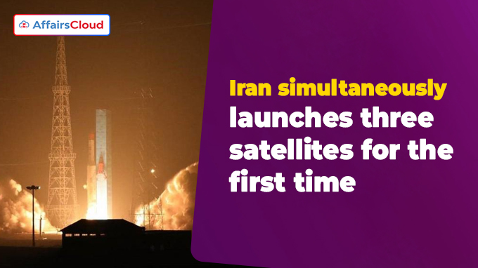 Iran simultaneously launches three satellites for the first time
