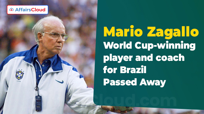 Mario Zagallo Brazil's four World Cup-winning player and coach dies aged 92