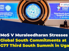 MoS V Muraleedharan Stresses Global South Commitments at G77 Third South Summit in Uganda