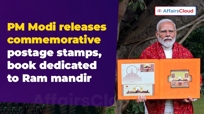 PM Modi releases commemorative postage stamps, book dedicated to Ram mandir