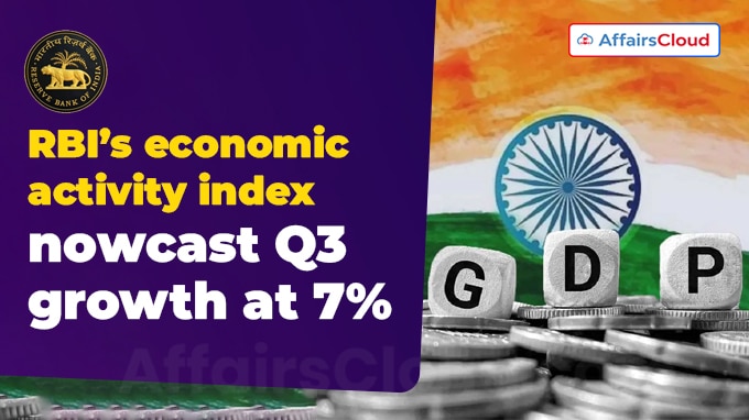 RBI’s economic activity index nowcasts Q3 growth at 7% (1)