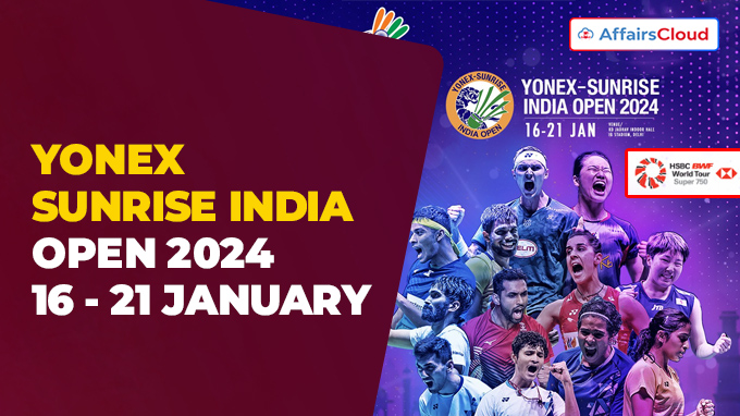 YONEX SUNRISE INDIA OPEN 2024 16 - 21 JANUARY