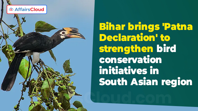 Bihar brings 'Patna Declaration' to strengthen bird conservation initiatives in South Asian region