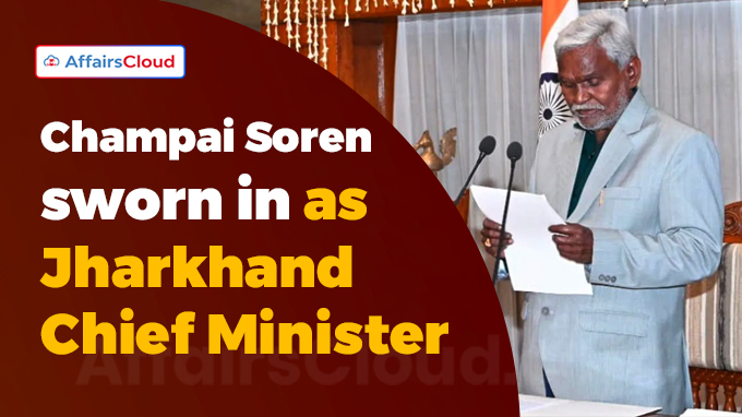 Champai Soren sworn in as Jharkhand Chief Minister