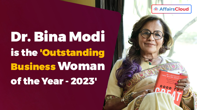 Dr. Bina Modi is the 'Outstanding Business Woman of the Year - 2023'