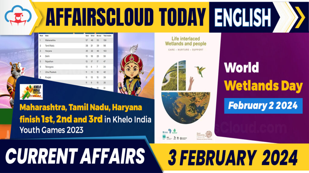 Current Affairs 3 February 2024