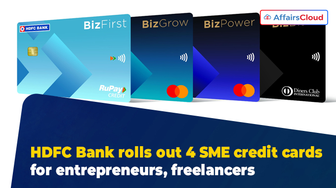 HDFC Bank rolls out 4 SME credit cards for entrepreneurs, freelancers
