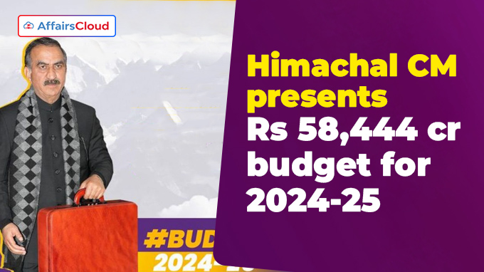Himachal CM presents Rs 58,444 crore budget for 2024-25