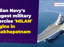 Indian Navy's biggest military exercise 'MILAN' begins in Visakhapatnam