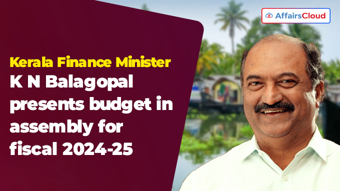 Kerala Finance Minister K N Balagopal presents budget in assembly for fiscal 2024-25