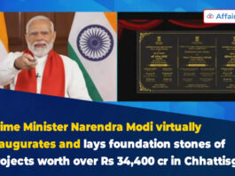 Prime Minister Narendra Modi virtually inaugurates and lays foundation stones