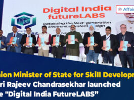 Union Minister of State Shri Rajeev Chandrasekhar launched the Digital India FutureLABS