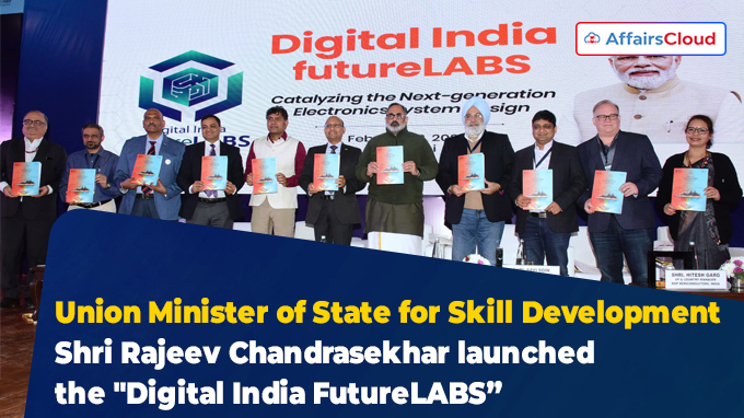Union Minister of State Shri Rajeev Chandrasekhar launched the Digital India FutureLABS