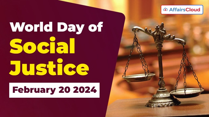 World Day of Social Justice -February 20 2024