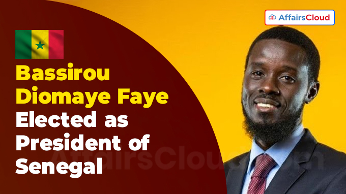 Bassirou Diomaye Faye Elected as President of Senegal